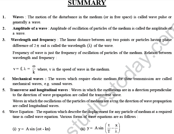 NEET UG Physics Oscillations and Waves MCQs, Multiple Choice Questions